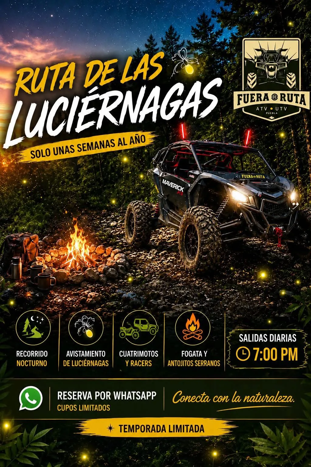 Promocional de ruta de las luciérnagas
